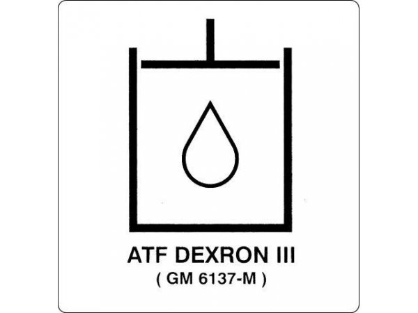 102961SR SkyJack Hydraulic Oil Only Decal