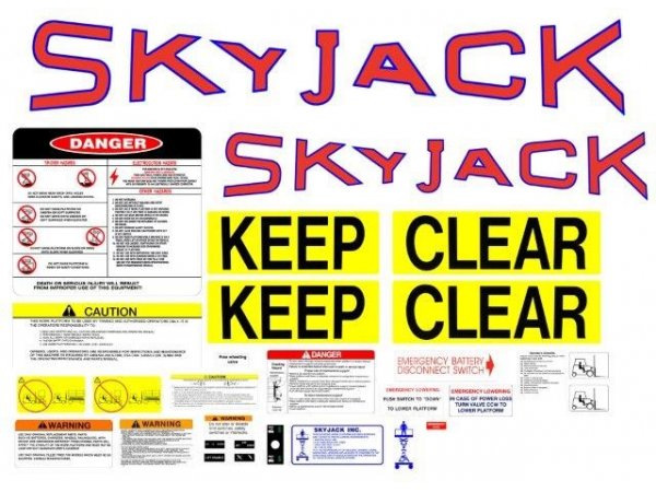 105298 SkyJack Decal Kit Sj2