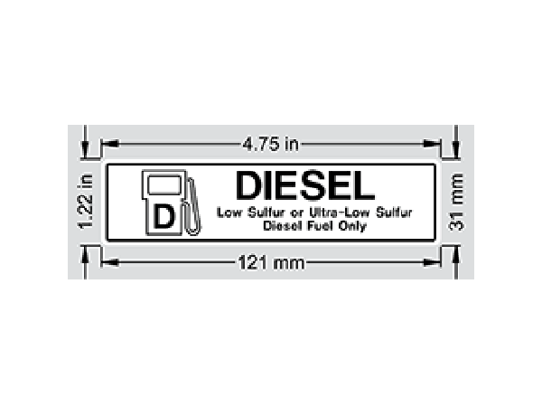 0071926 Snorkel Decal Diesel