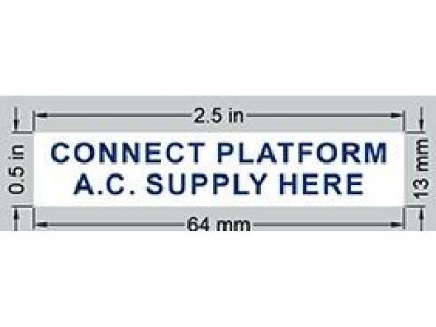110333 SkyJack Decal Connect Platform AC Supply