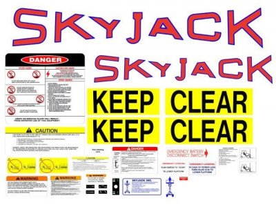 105298 SkyJack Decal Kit Sj2