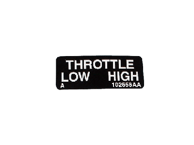 332-22637 CTI Decal Throttle High/Low