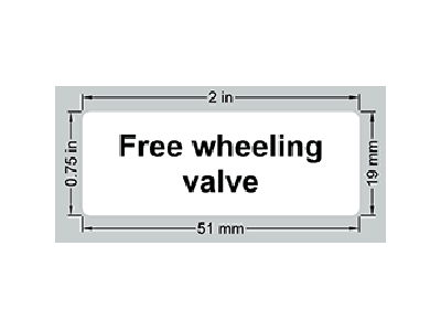 332-03297 CTI Decal Free Wheeling Valve