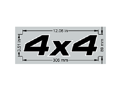 0074913 Snorkel Decal Logo 4x4